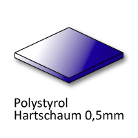 Polystyrol/Hartschaum (0,5 mm)