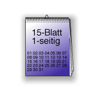 15 Blatt 1-seitig