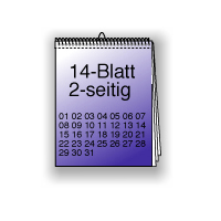 14 Blatt 2-seitig