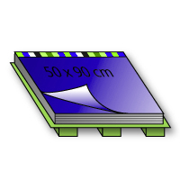 500 x 900 mm 2-seitig