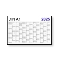 Wandkalender DIN A1 4-farbig Offset