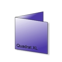 Faltblätter Quadrat XL