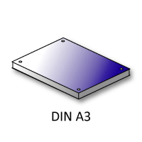 Plakate Forex® 3mm DIN A3 4/0-farbig mit Bohrungen
