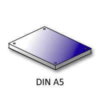 Plakate Forex® 3mm DIN A5 4/0-farbig mit Bohrungen