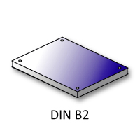 Plakate Forex® 3mm DIN B2 4/0-farbig mit Bohrungen