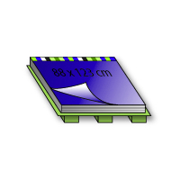 Druckbogen 88 x 123 cm 4/4-farbig 250g BD matt
