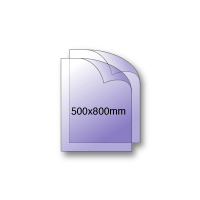 50 x 80 cm 205g Backlite Folie 4/0-farbig