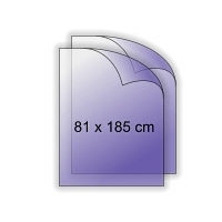 81 x 185 cm 205g Backlite Folie 4/0-farbig