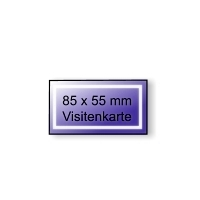 Aufkleber 85 x 55 mm (Visitenkarte)