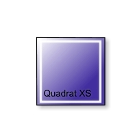 Aufkleber Outdoor transparent eckig Quadrat XS