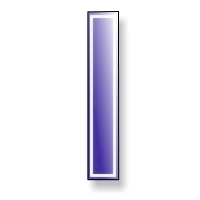 Aufkleber Outdoor transparent eckig 35 x 316 mm