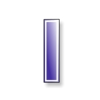 Aufkleber Outdoor transparent eckig 51 x 298 mm